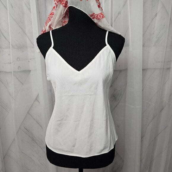 NWT Cynthia Vincent Twelfth Street White Red Floral Embroidered Boho Tank Top S - Picture 8 of 14